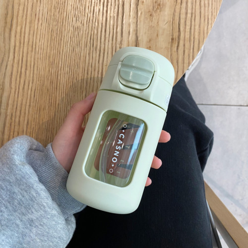 網紅吸管玻璃杯咖啡杯迷你可攜式塑玻杯學生防摔隨手杯夏季水杯 網紅吸管玻璃杯咖啡杯迷你可攜式塑玻杯學生防摔隨手杯夏季水杯