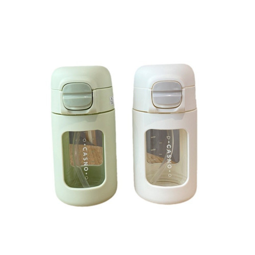 網紅吸管玻璃杯咖啡杯迷你可攜式塑玻杯學生防摔隨手杯夏季水杯 網紅吸管玻璃杯咖啡杯迷你可攜式塑玻杯學生防摔隨手杯夏季水杯