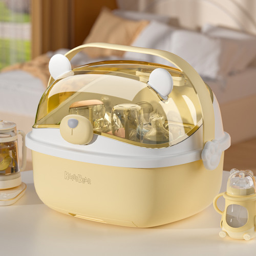 放寶寶奶瓶收納箱晾乾瀝水架子帶蓋防塵嬰兒輔食餐具工具收納盒櫃 放寶寶奶瓶收納箱晾乾瀝水架子帶蓋防塵嬰兒輔食餐具工具收納盒櫃