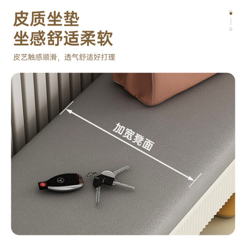 奶油風換鞋凳門口家用鞋櫃坐凳一體客廳入戶坐墊軟包進門凳穿鞋凳 奶油風換鞋凳門口家用鞋櫃坐凳一體客廳入戶坐墊軟包進門凳穿鞋凳