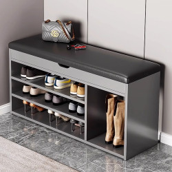 換鞋凳家用門口入戶可坐式鞋架輕奢感鞋櫃坐墊一體進門穿鞋凳