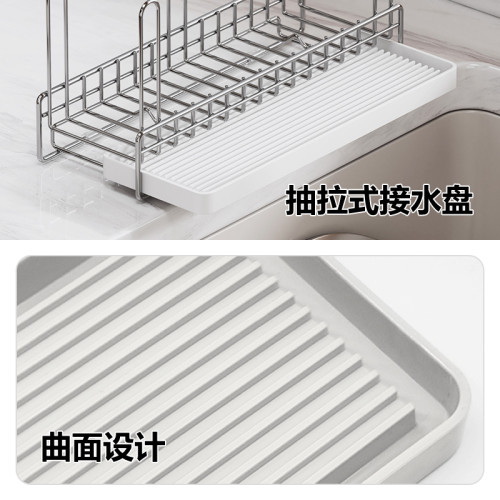 304不鏽鋼水杯架廚房置物架桌面高顔值桌邊倒掛茶杯收納架瀝水架