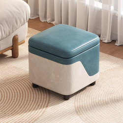客廳小凳子家用入戶換鞋凳簡約沙發凳腳踏臥室收納箱防塵收納矮凳