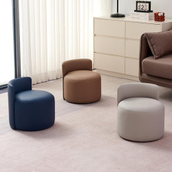 小凳子家用客廳換鞋凳沙發靠背腳凳簡約矮凳臥室網紅輕奢梳妝圓凳