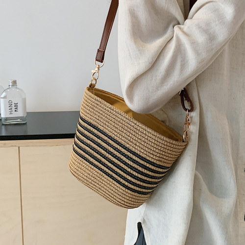 草編包女夏季編織包包大容量單肩百搭海邊挎包通勤托特包ins風 草編包女夏季編織包包大容量單肩百搭海邊挎包通勤托特包ins風