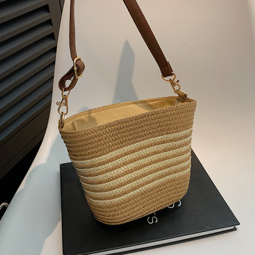 草編包女夏季編織包包大容量單肩百搭海邊挎包通勤托特包ins風 草編包女夏季編織包包大容量單肩百搭海邊挎包通勤托特包ins風