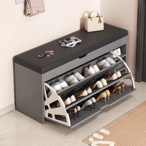 鞋架家用門口可坐換鞋凳坐凳一體多層翻鬭收納入戶進門室內鞋櫃 鞋架家用門口可坐換鞋凳坐凳一體多層翻鬭收納入戶進門室內鞋櫃