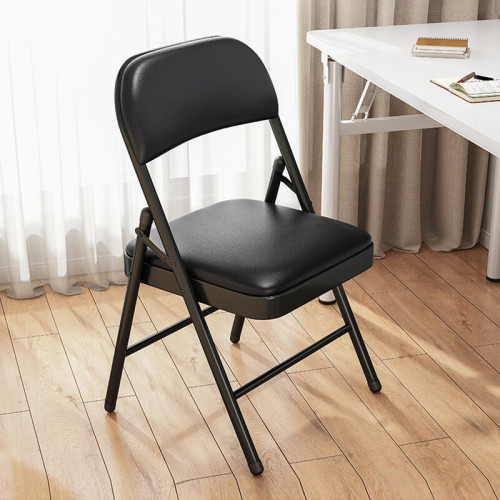 折曡椅金屬家用簡易靠背椅可攜式餐椅培訓椅辦公電腦椅子凳子 折曡椅金屬家用簡易靠背椅可攜式餐椅培訓椅辦公電腦椅子凳子