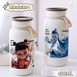 古風哪吒2魔童閙海敖丙哪吒敖光同款高顔值不鏽鋼保溫杯早餐杯ins