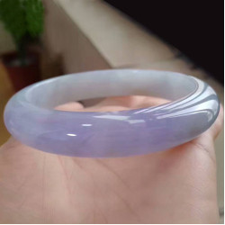 天然老坑緬甸翡翠手鐲玉鐲翡翠玉手鐲子冰糯種紫羅蘭玉鐲子女款鐲