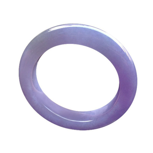 紫羅蘭翡翠手鐲女a貨春彩玉手鐲圓條冰種天然緬甸天然正品高端紫