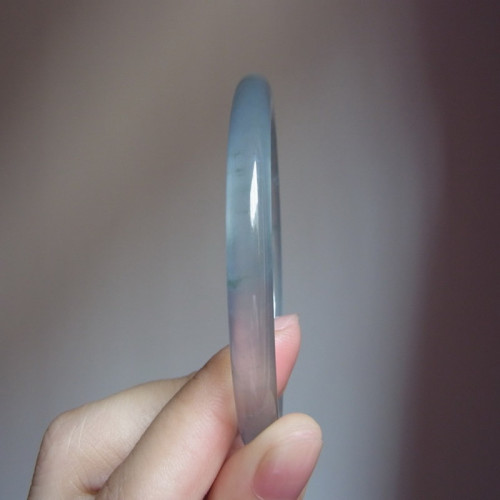 高冰種飄花翡翠手鐲天然緬甸a貨正品玻璃種細圓條翡翠玉鐲子女款