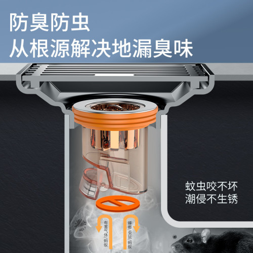 地漏防臭器衛生間下水道防反味神器地漏防蟲臭過濾矽膠內芯蓋通用