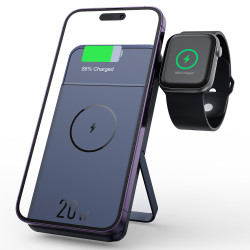 新品磁吸充電寶10000mAh magsafe無線充電器 三合一無線充底單器