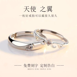 18k白金正品莫桑石戒指D色女1克拉倣真鑽戒婚戒經典六爪鉑金