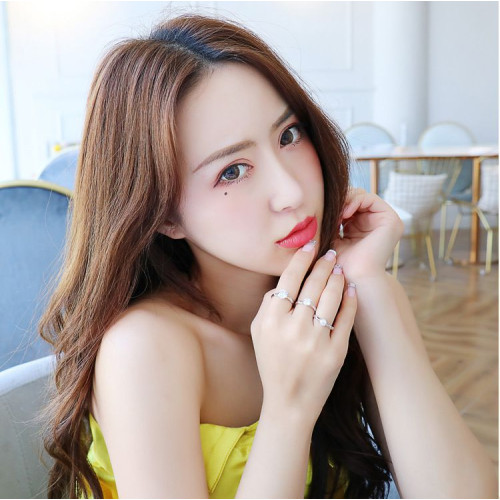 美國進口d色莫桑石鑽石戒指女純銀鍍18k金訂婚純銀PT950鉑金