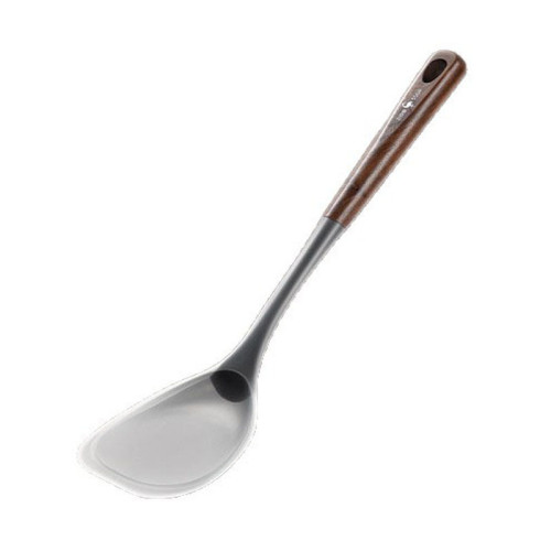 三四鋼®炒勺耐高溫食品級不沾鍋鏟子 炒菜鏟廚房用具透明矽膠鏟