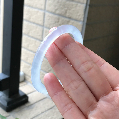 天然緬甸翡翠手鐲圓條叮噹鐲細款少女翡翠玉手鐲冰種小圓條手鐲女
