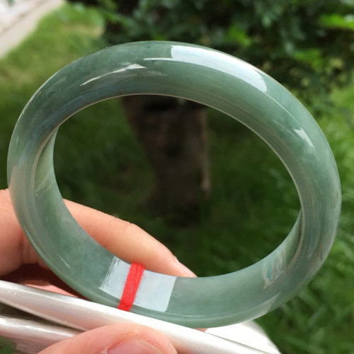 【4月新貨】天然緬甸翡翠手鐲女款油綠正圈翡翠玉手鐲送閨蜜禮物