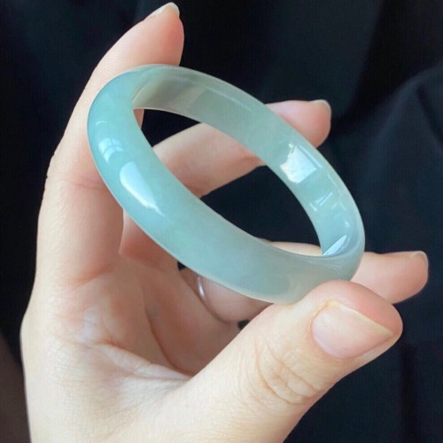 天然緬甸老坑翡翠手鐲女款單色手鐲玉石冰種平安鐲圓條貴妃鐲送禮