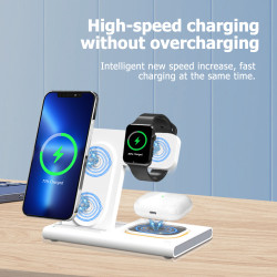 三合一無線充電器15W適用 iPhone16快充 AirPodsPro iWatch1-10代
