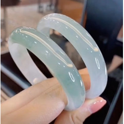 天然緬甸老坑翡翠冰種飄花綠翡翠手鐲子貴妃晴水玉石吊墜女送禮物