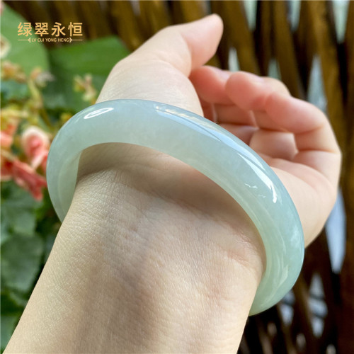 天然緬甸老坑翡翠手鐲女款黃翡正圈細糯翡翠手鐲玉鐲子冰糯種玉鐲