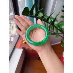 天然緬甸翡翠正品翡翠手鐲老坑冰種正陽綠翡翠玉鐲子女款時尚送禮
