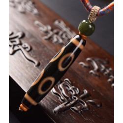 真品西藏天然八眼天珠男至純瑪瑙原石項鏈藏式老天珠飾品情侶吊墜