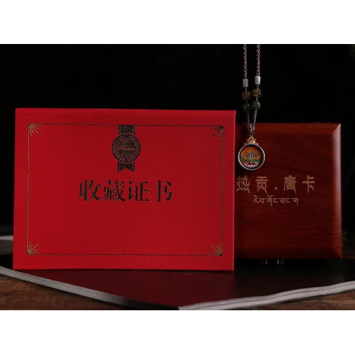唐卡文殊菩薩 手繪唐卡黃財神彿眼吊墜男項鏈西藏手女綠度母情侶