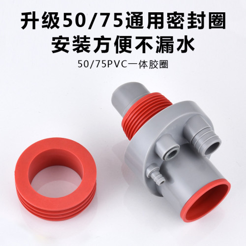 廚房水槽排水50 75琯通用防臭防反水前置洗碗機淨水器集成下水器