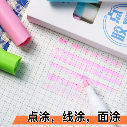 點膠筆大容量筆型液體膠水學生手工diy可愛筆形糖果色手帳膠批髮