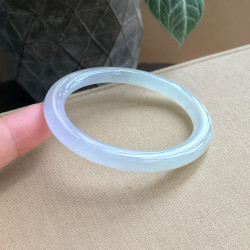 玉手鐲女款天然正品年輕玉鐲子細款少女款紫羅蘭真玉翡翠冰種手鐲