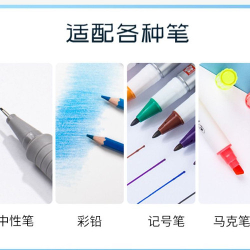 明信片空白打孔卡片英語單詞繪畫書簽吊牌雙面加厚跨境白色便簽卡