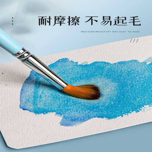 水彩紙明信片300g方形圓形卡紙美術繪畫書法圓角書簽空白卡片批髮