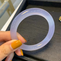 天然緬甸翡翠冰糯種飄花翡翠手鐲天然陽綠叮噹圓條鐲子少女款送禮