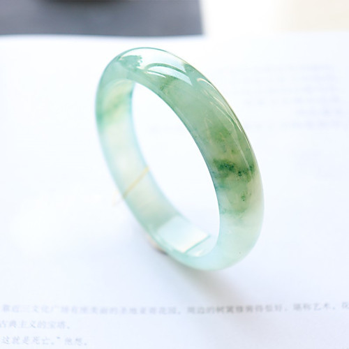 雲南天然翡翠原石手鐲緬甸老坑冰種飄花紫羅蘭陽綠高冰冰糯種貴妃