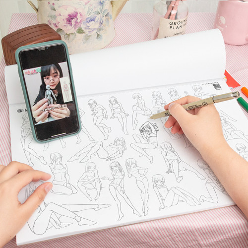 飛樂鳥動漫手繪新手本快畫作品卡通專用美術用品手帳塗鴉線稿畫本