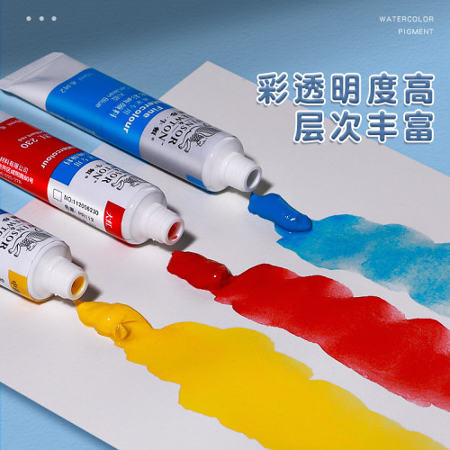 溫莎牛頓水彩顔料畫家專用36色套裝學生美術繪畫兒童12色琯裝批髮