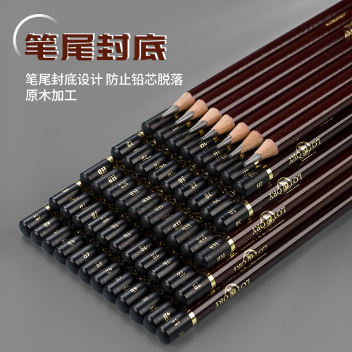 老人頭素描鉛筆單支可選專業素描速寫繪畫鉛筆全型號考試軟碳筆