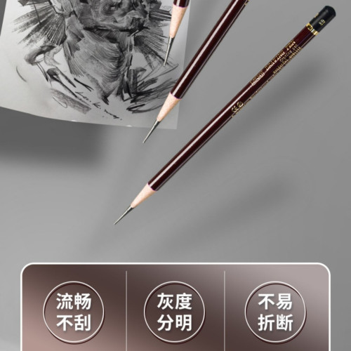 老人頭素描鉛筆單支可選專業素描速寫繪畫鉛筆全型號考試軟碳筆