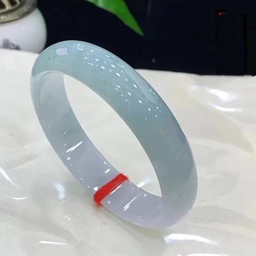 天然翡翠玉鐲子陽綠淺綠正圈玉手鐲正品老坑冰糯種少女款手鐲送禮