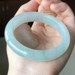 天然緬甸老坑A貨翡翠手鐲冰糯種墨綠色飄花淺陽綠色翡翠玉手鐲子