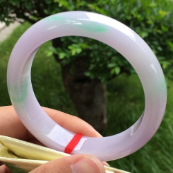 【3月新貨】冰糯春彩正圈翡翠手鐲少女款天然緬甸翡翠玉手鐲時尚