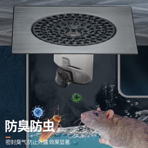 地漏蓋翻新器下水管道防返臭神器衛生間浴室不鏽鋼封閉蓋板堵衛生