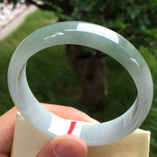 【8月新貨】油綠正圈天然翡翠手鐲女款翡翠玉手鐲油青正圈時尚女