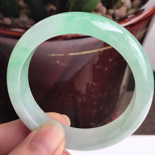 翡翠手鐲天然緬甸老坑翡翠玉手鐲正圈陽綠冰種玉鐲子玉石女款時尚