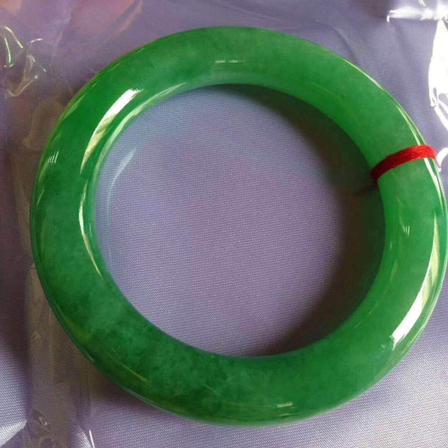 水潤緬甸翡翠手鐲女款天然老油青水潤辣色專櫃玉石翡翠玉手鐲新品