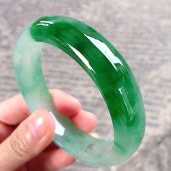 天然緬甸老坑翡翠玉手鐲冰糯種正陽綠翡翠手鐲女款玉器送閨蜜時尚