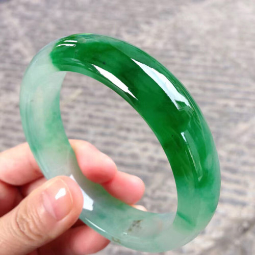 天然緬甸老坑翡翠玉手鐲冰糯種正陽綠翡翠手鐲女款玉器送閨蜜時尚